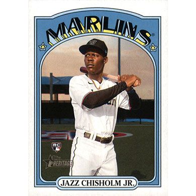2021 Topps Heritage #665 Jazz Chisholm Jr.