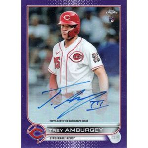 2022 Topps Chrome Rookie Autographs Purple Refractor #RA-TA Trey Amburgey