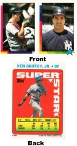 1990 Topps Stickers #49 K. Griffey Jr./#1 R. Cerone/#321 B. Geren 