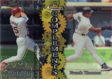 1999 Finest Complements Right Refractor #C6 M. McGwire/F. Thomas 