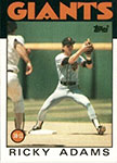 Ricky Adams Baseball Cards