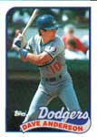 Dave Anderson Baseball Cards