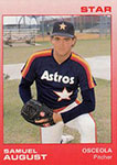 Sam August Baseball Cards