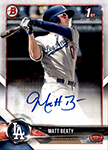 Matt Beaty Baseball Cards