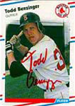 Todd Benzinger Baseball Cards