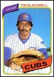 Tim Blackwell Baseball Cards