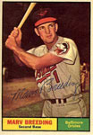 Marv Breeding Baseball Cards