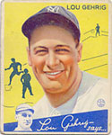 Lou Gehrig Baseball Cards