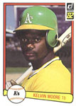 Kelvin Moore Baseball Cards